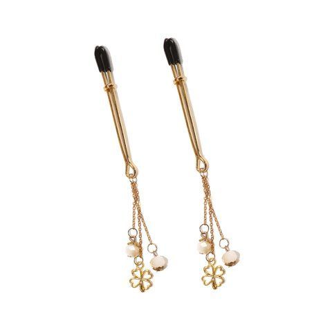 Зажимы для сосков Art of Sex - Nipple Clamps Golden Clover SO9844 фото