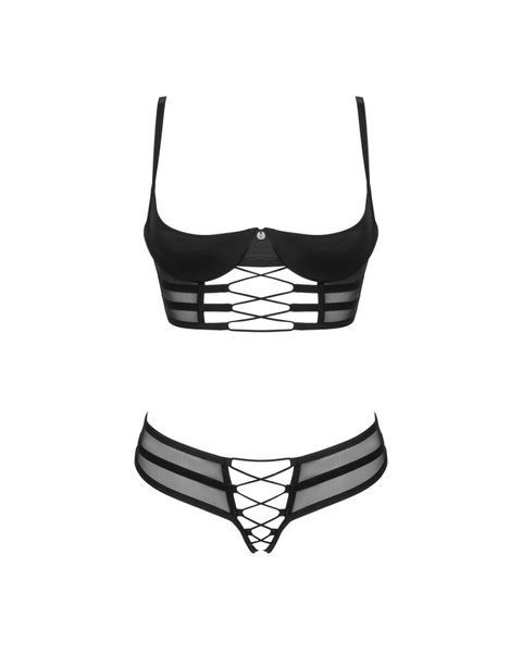 Комплект Obsessive Roxelia 2-pcs crotchless set XS/S SO9071 фото