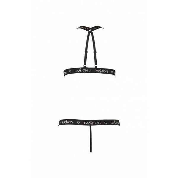 Полупрозрачное боди с вырезами Passion Exclusive Mirajane Body black S/M, black PS26405 фото