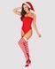 Боди Obsessive Kissmas teddy red L/XL (мятая упаковка!!!) SX1153-R фото 1