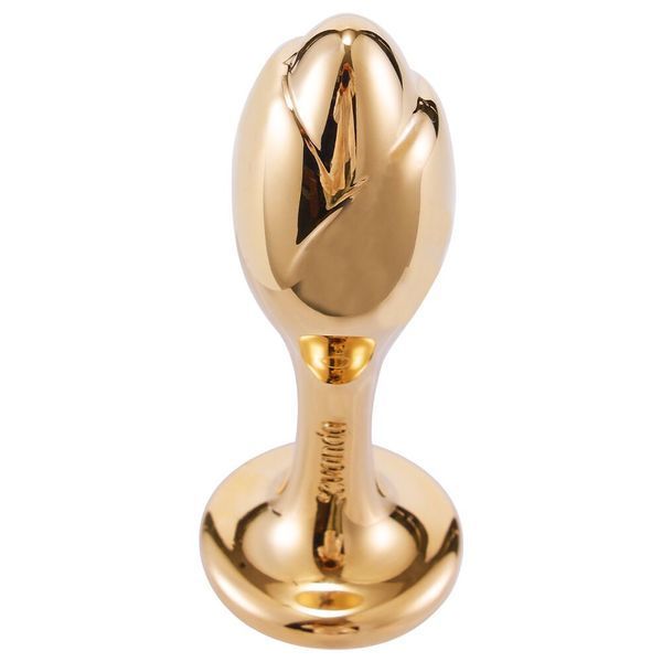 Анальная пробка с флоггером LOCKINK SEVANDA White Pony-Tail Anal Rose-shape Plug SX0870 фото