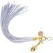 Анальная пробка с флоггером LOCKINK SEVANDA White Pony-Tail Anal Rose-shape Plug SX0870 фото 2