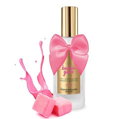 Лубрикант на силіконовій основі 2в1 Bijoux Indiscrets Bubblegum для сексу та масажу SO5941 фото