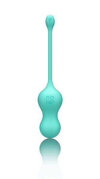 Виброяйцо для точки G с пультом управления Romp Cello Light Teal, водонепроницаемое SO8734 фото