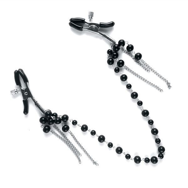 Зажимы для сосков Art of Sex - Nipple clamps Afina Black SO5866 фото