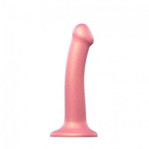 Насадка для страпона Strap-On-Me Mono Density Dildo Rose M (мятая упаковка!!!) SO3568-R фото
