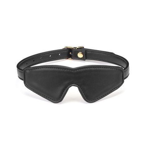 Маска на очі Liebe Seele Black Organosilicon Blindfold, екошкіра SO9482 фото