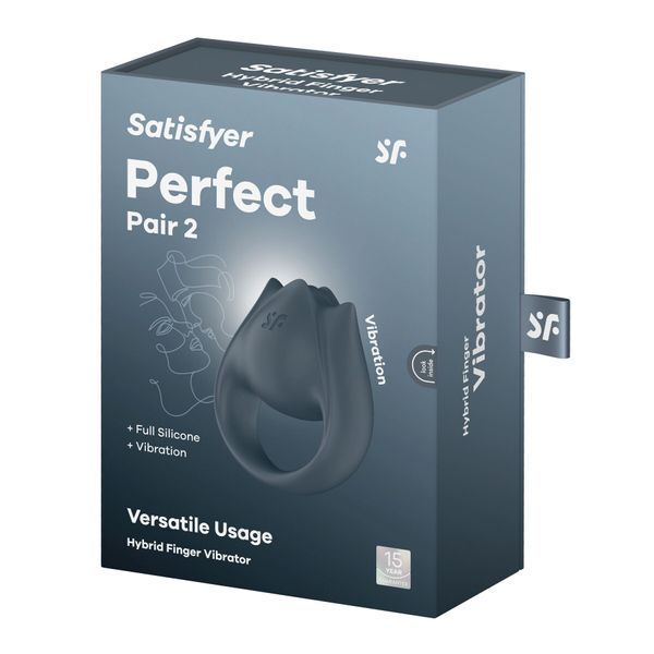 Вібратор на палець та ерекційне кільце 2в1 Satisfyer Perfect Pair 2 SX2168 фото