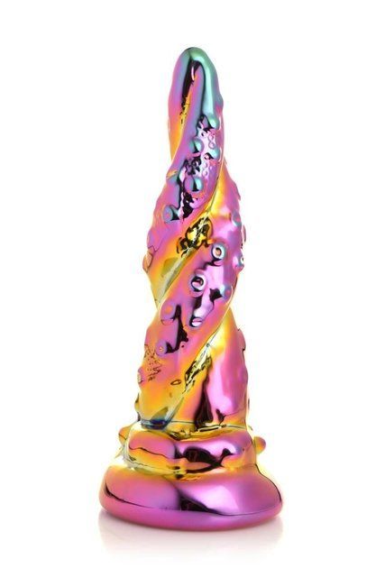 Фэнтезийный стеклянный фаллоимитатор Creature Cocks Enchanting Rainbow Glass Dildo, 16 см SX2223 фото