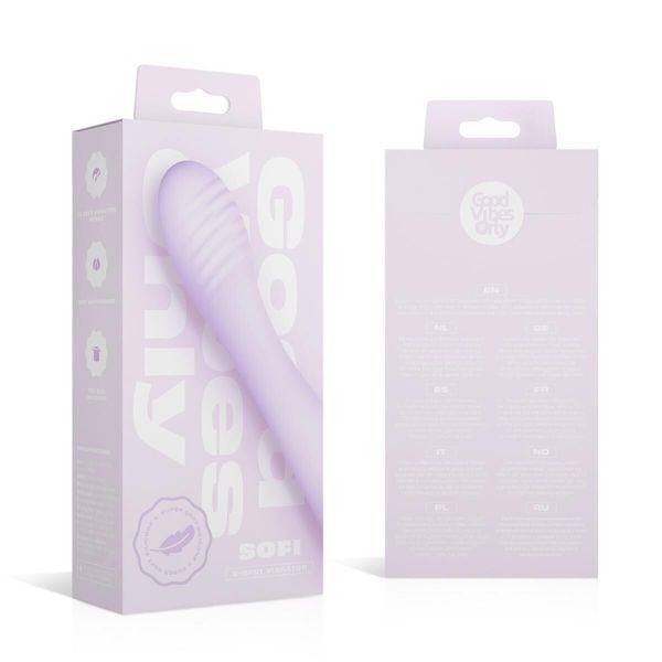 Вибратор Good Vibes Only - SOFI G-Spot Vibrator Soft Silicone - Purple (мятая упаковка!!!) SX3075-R фото