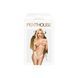 Трусики-тонг Penthouse Dangerous Darling S/M White, кружево, высокая посадка, вырез спереди, бантик SO6498 фото 3