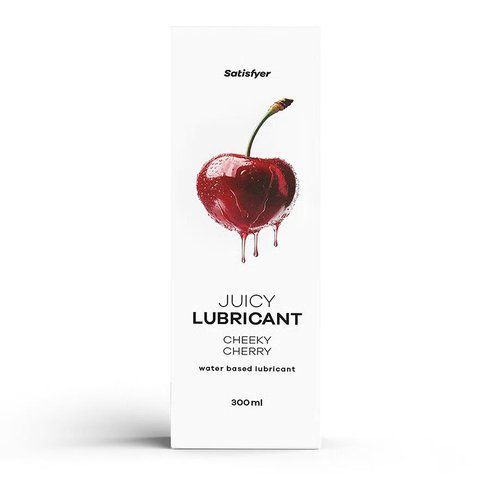 Лубрикант на водній основі Satisfyer Juicy Lubricant Cheeky Cherry water based 300 мл SX2728 фото