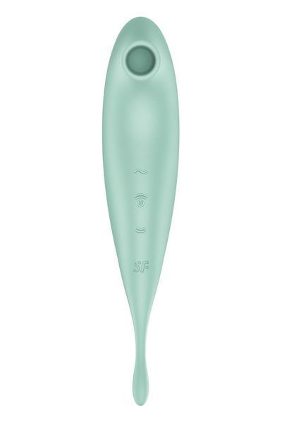 Смарт-вибратор для клитора с вакуумной стимуляцией Satisfyer Twirling Pro+ Mint SO6716 фото