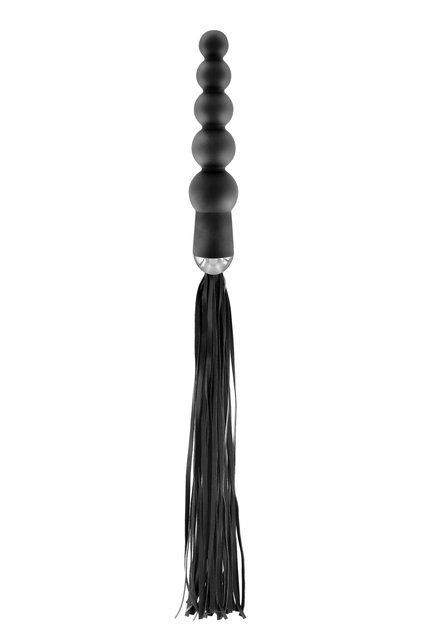 Флоггер с ручкой - анальными бусами Fetish Tentation Whip with Rosary Handle SO4046 фото