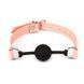 Воздухопроницаемый кляп Liebe Seele Dark Candy Pink Ball Gag, силиконовый шарик, диаметр 4,3 см SX1658 фото 1