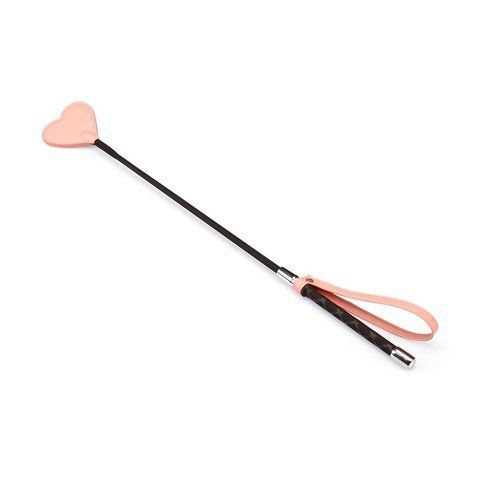 Шлепалка-сердечко Liebe Seele Dark Candy Pink Riding Crop, 55 см SX1664 фото