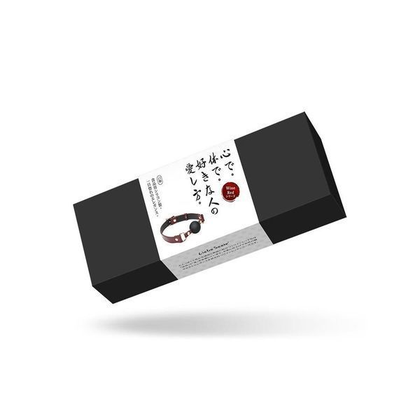 Силиконовый кляп Liebe Seele Wine Red Ball Gag, диаметр шарика 4,3 см, ремень из натуральной кожи SO9450 фото