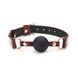 Силиконовый кляп Liebe Seele Wine Red Ball Gag, диаметр шарика 4,3 см, ремень из натуральной кожи SO9450 фото 1