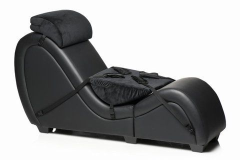 Секс-кресло с подушками Master Series Kinky Sex Lounge with Cushions - Black SX1192 фото