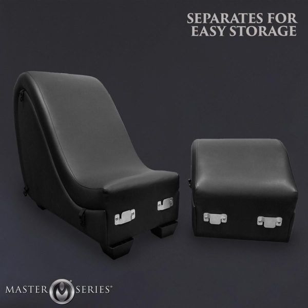 Секс-крісло з подушками Master Series Kinky Sex Lounge with Cushions - Black SX1192 фото