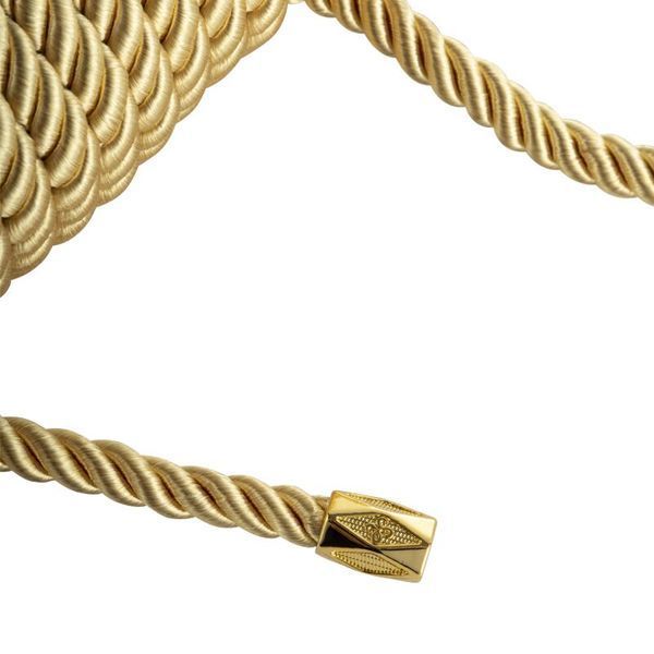 Веревка для шибари LOCKINK SEVANDA Shibari Pratice Rope, золотистая, 8 м, нейлон+хлопок SX0881 фото