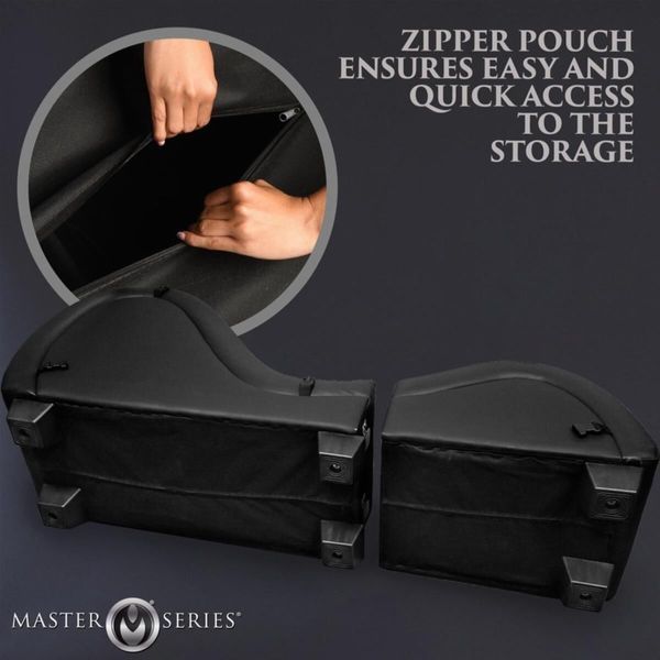 Секс-крісло з подушками Master Series Kinky Sex Lounge with Cushions - Black SX1192 фото