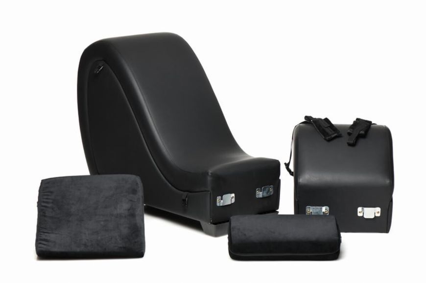 Секс-крісло з подушками Master Series Kinky Sex Lounge with Cushions - Black SX1192 фото