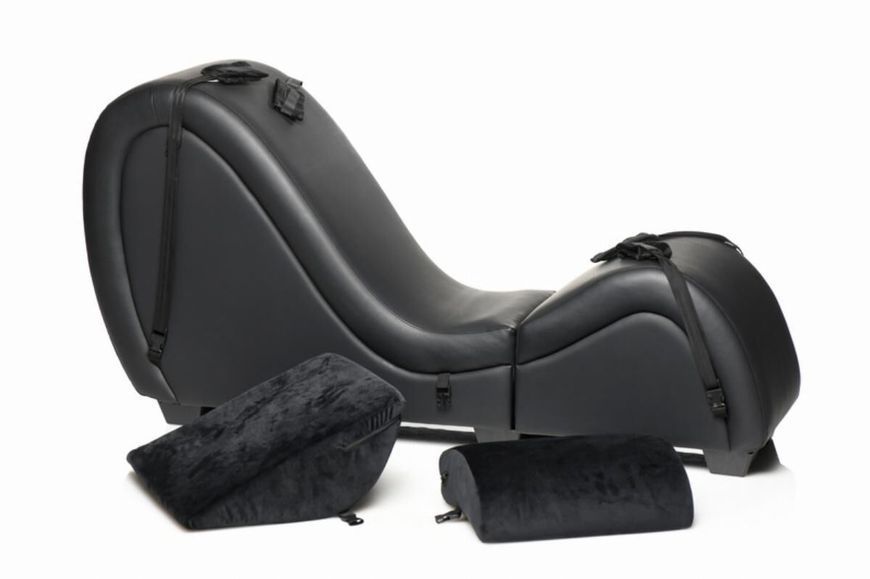 Секс-крісло з подушками Master Series Kinky Sex Lounge with Cushions - Black SX1192 фото