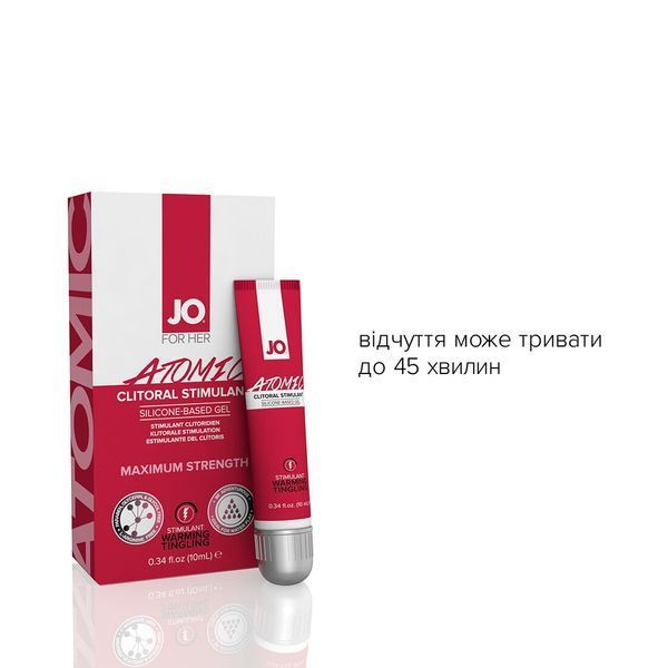Збуджувальний гель для клітора JO ATOMIC WARMING (10 мл), розігрівальний SO1502 фото
