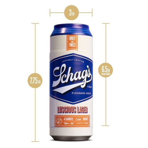 Мастурбатор &ndash; банка пива Blush Schag's Luscious Lager Masturbator Frosted, самосмазывающийся, вакуум SO8840 фото
