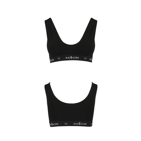Спортивний топ з широкою гумкою Passion PS004 TOP S, black SO4221 фото