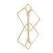 Зажимы для сосков с тяжелой подвеской LOCKINK Nipple Clamps with Heavy Pendant, золотистые SX0844 фото 9
