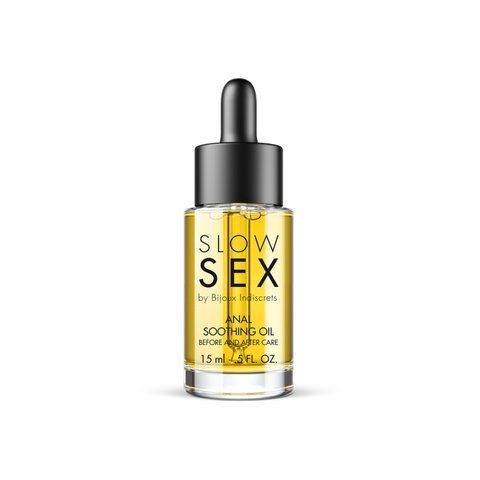 Заспокійлива олія для анального сексу Bijoux Indiscrets Slow Sex Anal Soothing Oil Before & After 15 мл SX3248 фото