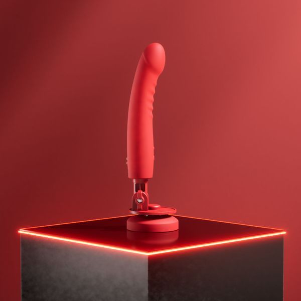 Смарт-міні секс-машина Lovense Mission 2 Vibrating suction cup dildo, 6500 вібрацій/хв, Touch Sense SX1306 фото