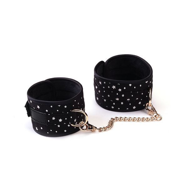 Набор Liebe Seele Stary Nights 7pcs Bondage Kit, фиксаторы, ошейник с поводком, кляп, флоггер, маска SO9508 фото