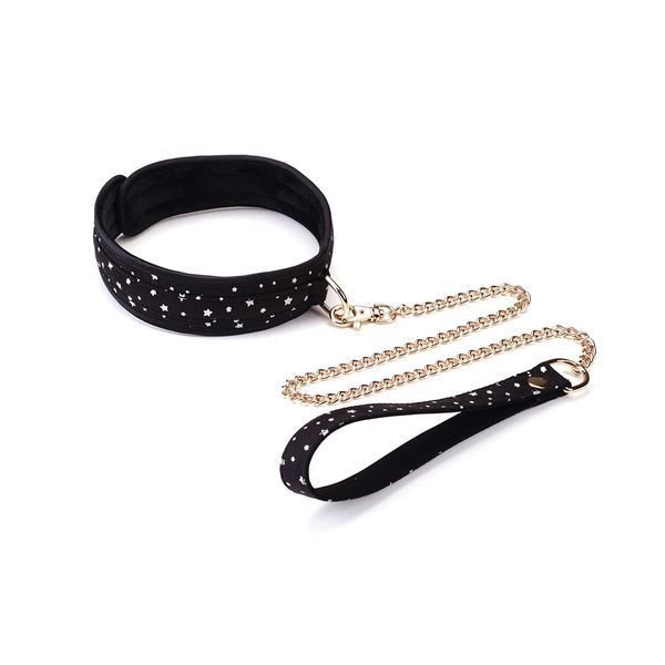 Набор Liebe Seele Stary Nights 7pcs Bondage Kit, фиксаторы, ошейник с поводком, кляп, флоггер, маска SO9508 фото