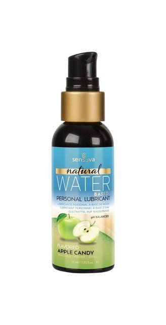 Змазка на водній основі Sensuva Natural Water-Based Apple Candy (57мл) без гліцерину та парабенів SO3219 фото