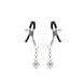 Зажимы для сосков с сердечком Liebe Seele Glow-in-dark Nipple Clamps Green, светятся в темноте SX1682 фото 1