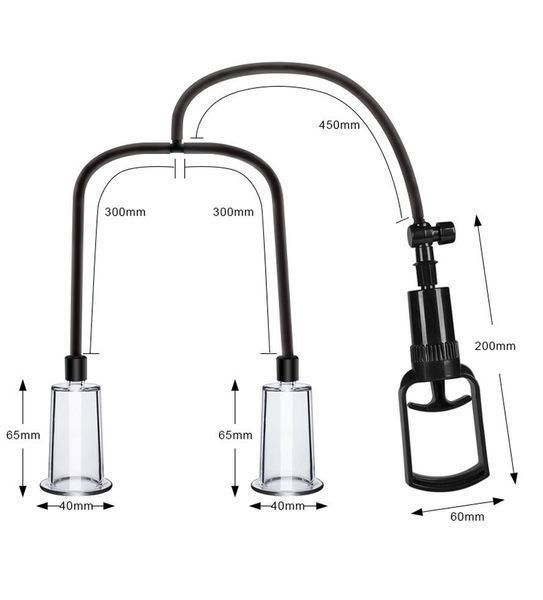 Вакуумна помпа для грудей та сосків Men Powerup Passion Pump SX3005 фото