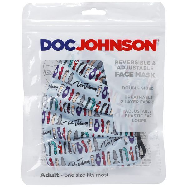 Двостороння маска Doc Johnson DJ Reversible and Adjustable face mask SO6071 фото