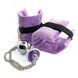 Наручники з металевою анальною пробкою Art of Sex Handcuffs with Metal Anal Plug size M Purple SO6183 фото 6