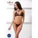 Комплект белья Passion MELISSA BIKINI S/M, black, лиф со шнуровкой и трусики стринги EL15902 фото 3