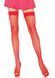 Чулки-сетка Leg Avenue Nylon Fishnet Thigh Highs One size, Red, мелкая сетка SO7966 фото