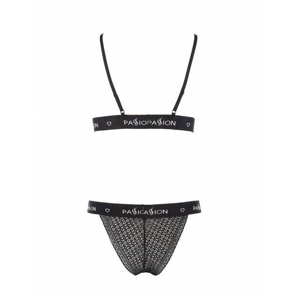 Комплект білизни Passion Exclusive GLAMISS SET S/M, black PS27102 фото