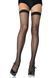 Чулки-сетка Leg Avenue Nylon Fishnet Thigh Highs One size, Black, мелкая сетка SO7904 фото