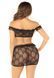 Комплект Leg Avenue Bow Net Ruffle Trimmed Bra Top and Skirt One Size, Black SX1746 фото 2