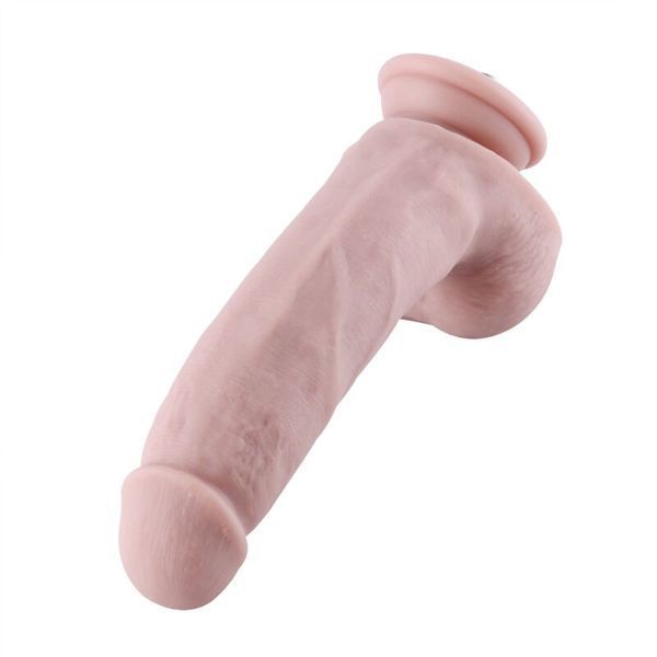 Силиконовый фаллоимитатор для секс-машин Hismith 8.3&Prime; Silicone Dildo, изогнутый, система KlicLok SO6205 фото