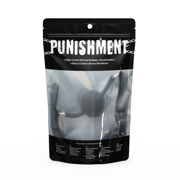 Кляп Punishment - Silicone Ball Gag &ndash; Black SX2233 фото