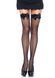 Чулки-сетка с атласным бантиком Leg Avenue Fishnet Thigh Highs With Bow One size, Black SO7905 фото