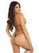Комплект Leg Avenue Bikini top and thong panty, One Size, чорний, зі стразами, м&rsquo;який ліф та стрінги SX1072 фото 2
